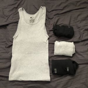 Hanes tank top bundle BLACK only
